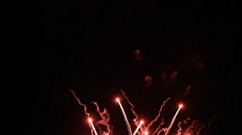 Fireworks Display Stock Footage 10734071