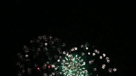 Fireworks Display Stock Footage 10734076