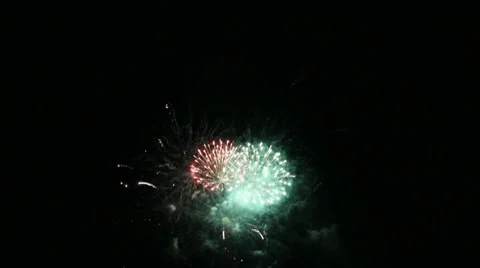 Fireworks Display Stock Footage 10734079