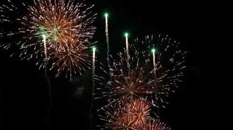 Fireworks Display Stock Footage 10734097