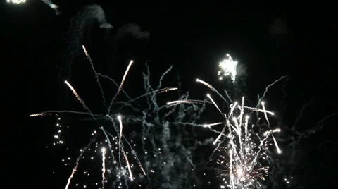 Fireworks Display Stock Footage 10734117