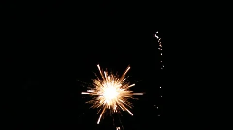 Fireworks Display Stock Footage 10734121