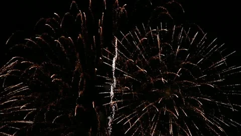 Fireworks Display Stock Footage 10734175