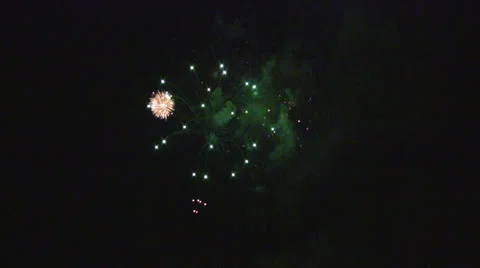 Fireworks display Stock Footage 24674047