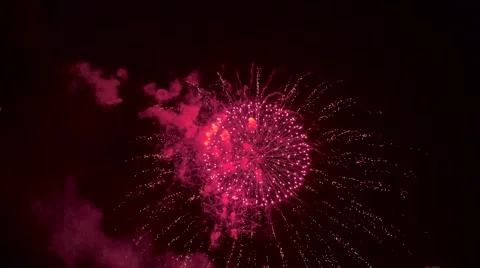 Fireworks display Stock Footage 42930282