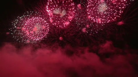 Fireworks display Stock Footage 51208894