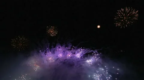 Fireworks display Stock Footage 51208930