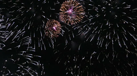 Fireworks display Stock Footage 51209029