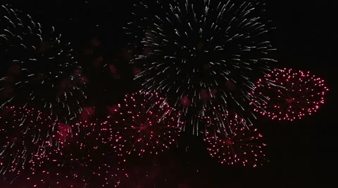 Fireworks display Stock Footage 51209067