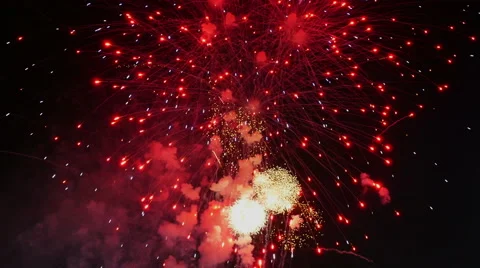 Fireworks Display Stock Footage 51848526
