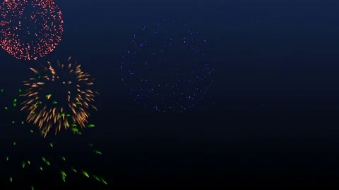 Fireworks Display Stock Footage 78908112