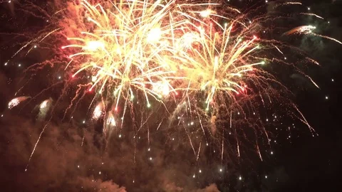 Fireworks display Stock Footage 82112385