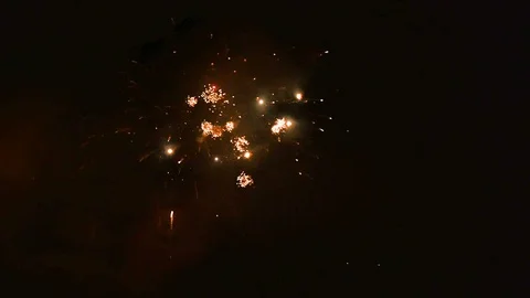 Fireworks display Stock Footage 89816126