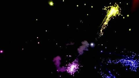 Fireworks Display Stock Footage 97708373