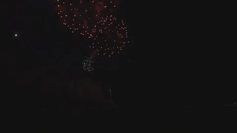 Fireworks display Stock Footage 114668209