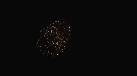 Fireworks display on Fourth of July night (4K) Stock Footage