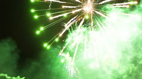 Fireworks Display HD Stock Footage 89824660