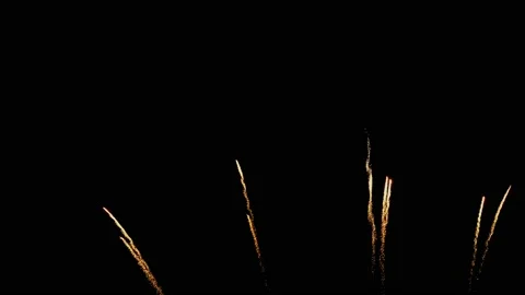 Fireworks display in night sky Video stock 141238719