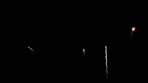 Fireworks display in night sky Video stock 141238731