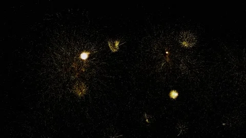 Fireworks display in night sky Video stock 167678790