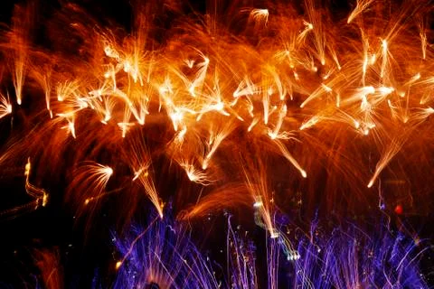 Fireworks display Stock Photos