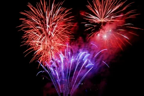 Fireworks display Stock Photos