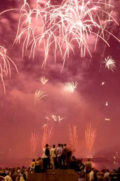 Fireworks display Stock Photos