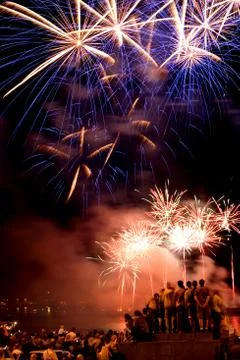 Fireworks display Stock Photos