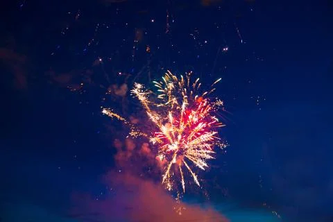 Fireworks display. Foto stock