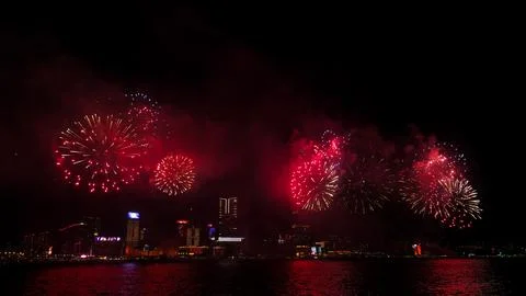 Fireworks display Stock Photos