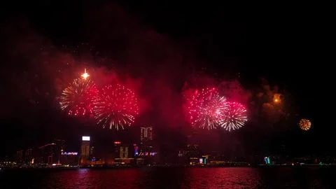 Fireworks display Stock Photos
