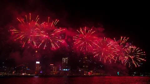 Fireworks display Stock Photos