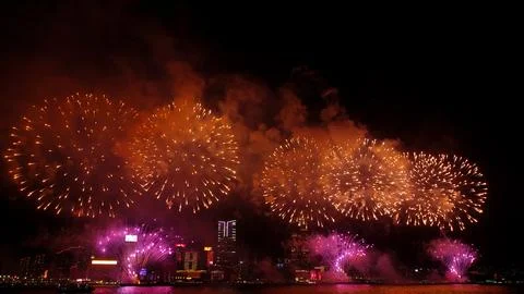 Fireworks display Stock Photos
