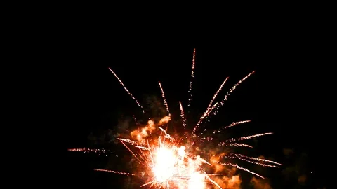 Fireworks display on sky Video stock 88447432
