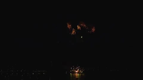 Fireworks Display, Smart Pyrotechnics, British Firework Championships, Plymouth Stock Footage 282063405
