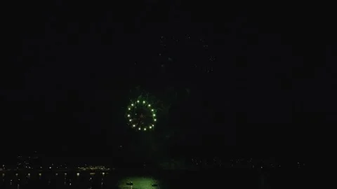 Fireworks Display, Smart Pyrotechnics, British Firework Championships, Plymouth Stock Footage 282063518