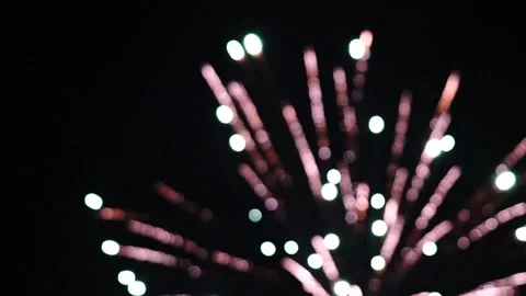 Fireworks display with sound Stock Footage 139553741