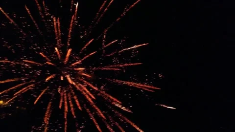 Fireworks from drone Stock Footage 146027066