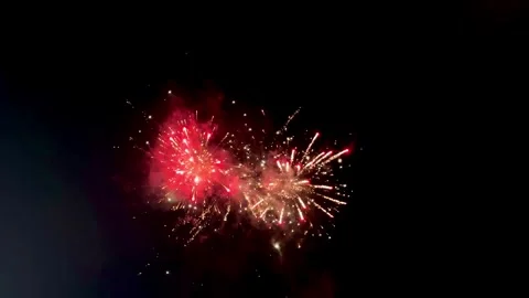Fireworks Dsiplay at night 스톡 동영상 295513432