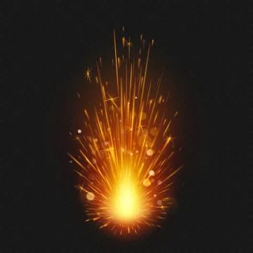 Fireworks effect. Flying sparks. Magic motion. EPS 10 스톡 일러스트
