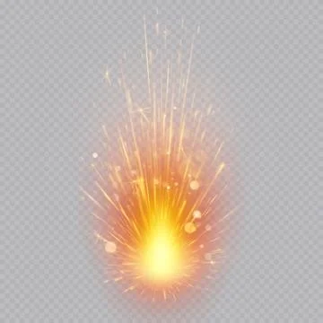Fireworks effect. Flying sparks. Magic motion. EPS 10 Stock Illustration