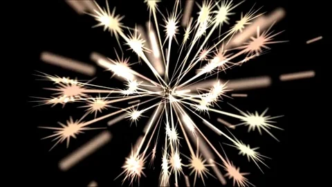 Fireworks effect Stock Footage 79627573