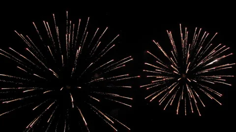 Fireworks at the end Stock Footage 5935097