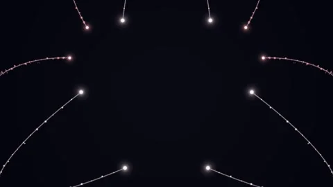 Fireworks Explode in Dark Sky Display. Stock Footage 330349761