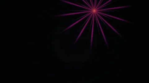 Fireworks Explode in Dark Sky. Video stock 334872215