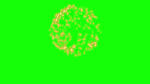 Fireworks explode on green screen background Видео 337634898