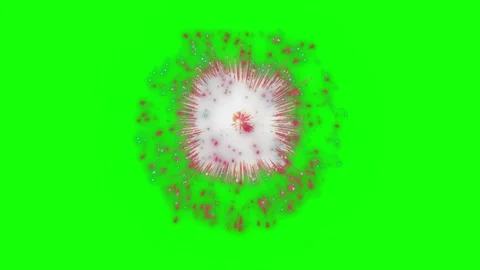 Fireworks explode on green screen background 스톡 동영상 337820623