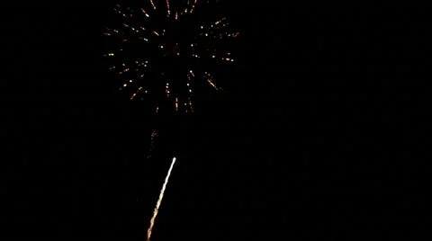 Fireworks explode in the night sky 3 Vídeos de archivo 53284829