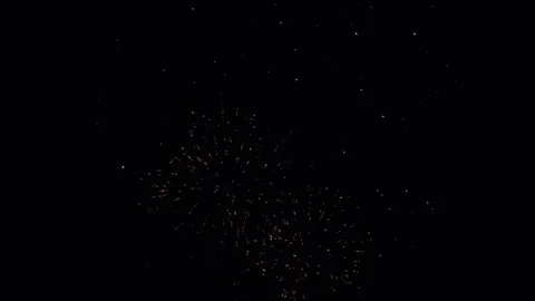 Fireworks explode in the night sky Stock Footage 121151288