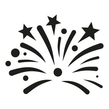 Fireworks exploding celebrating party event success icon イラスト素材